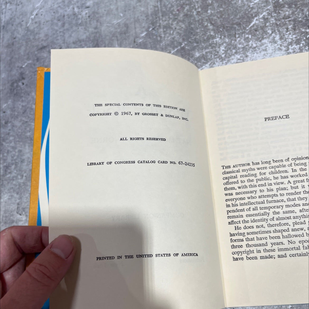 a wonder book book, by nathaniel hawthorne, 1967 Hardcover image 3