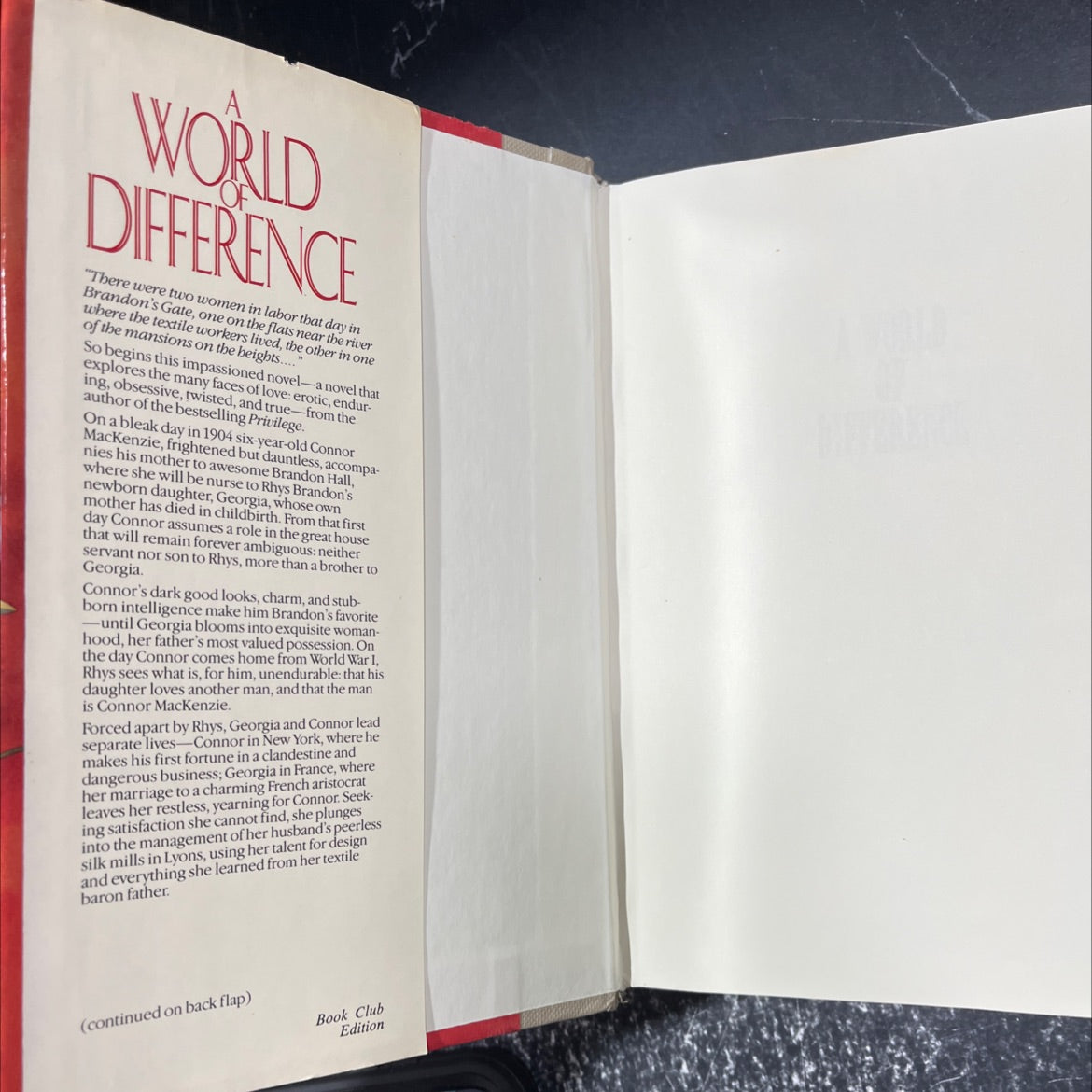 a world of difference book, by Leona Blair, 1989 Hardcover image 4