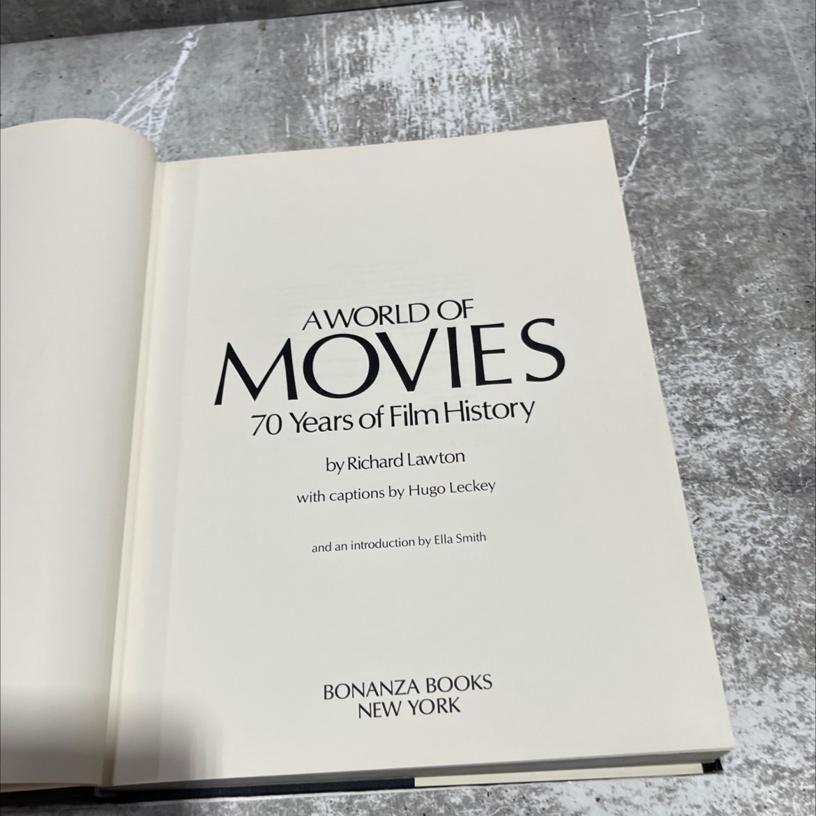a world of movies book, by Richard Lawton, 1974 Hardcover image 2