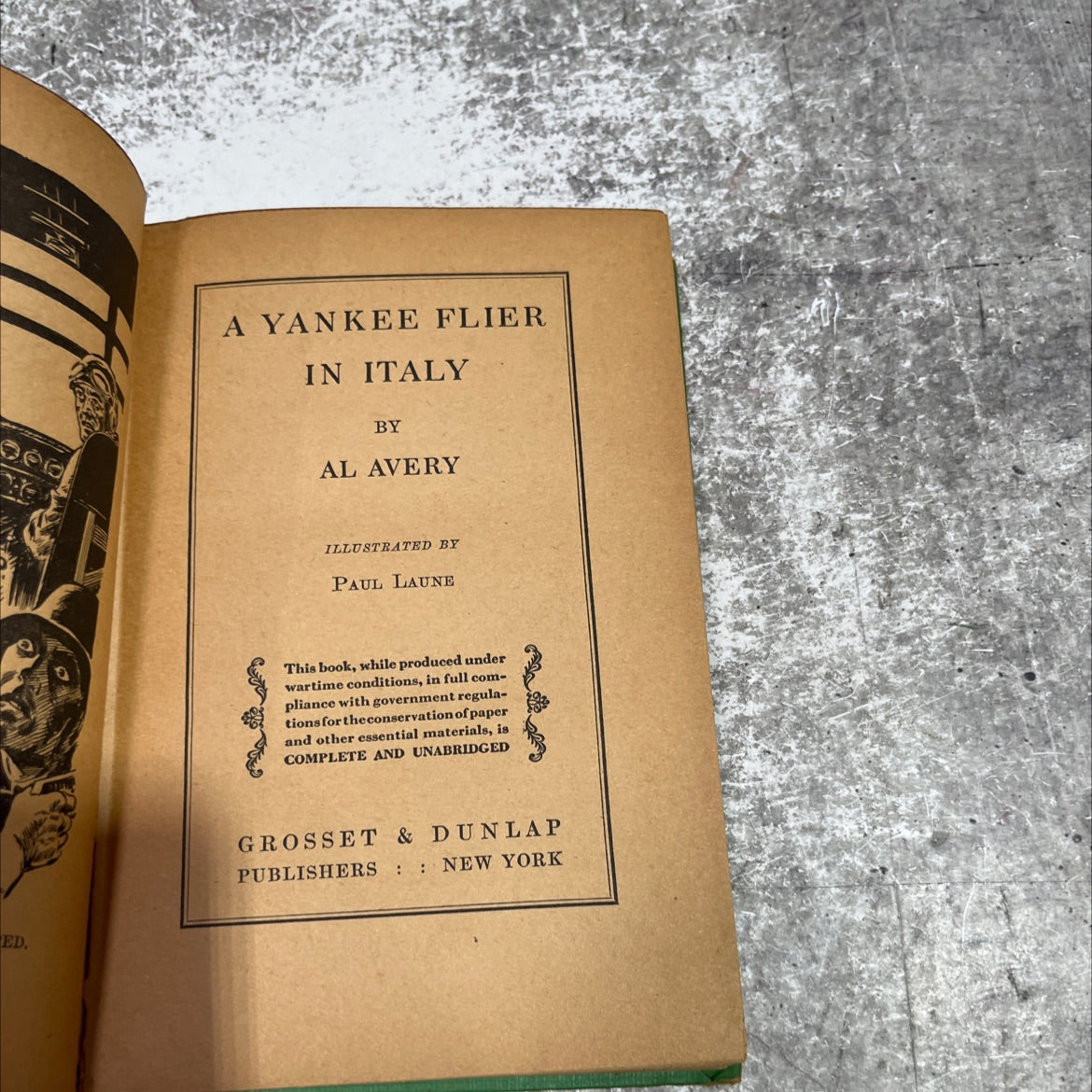 a yankee flier in italy book, by al avery, 1944 Hardcover image 2