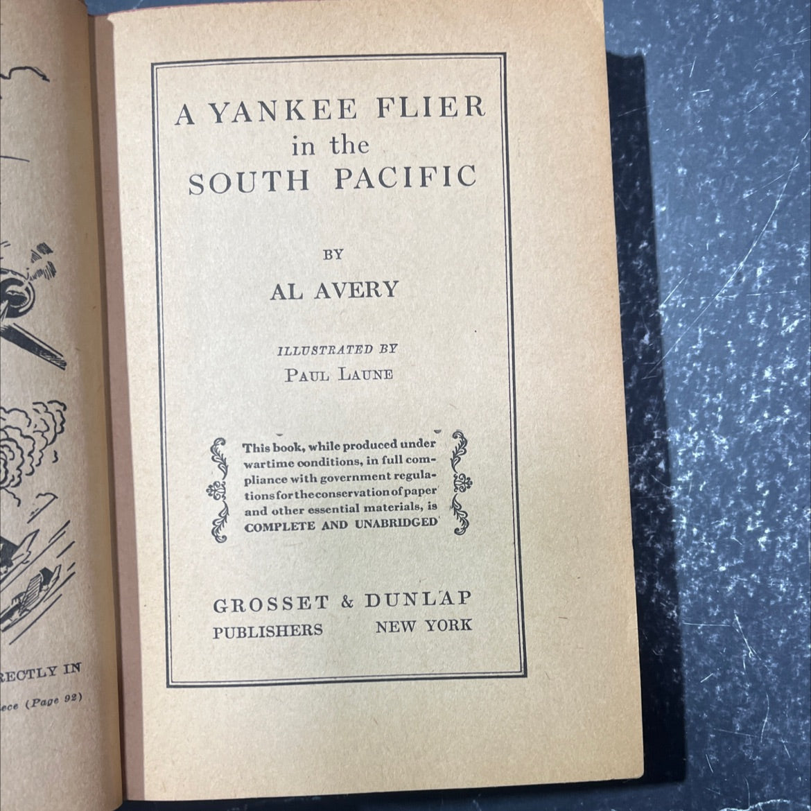 a yankee flier in the south pacific book, by al avery, 1943 Hardcover image 2