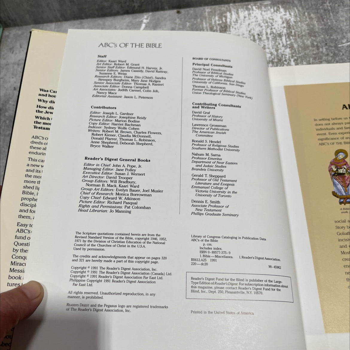 abc's of the bible book, by Reader's Digest Association, 1991 Hardcover image 3