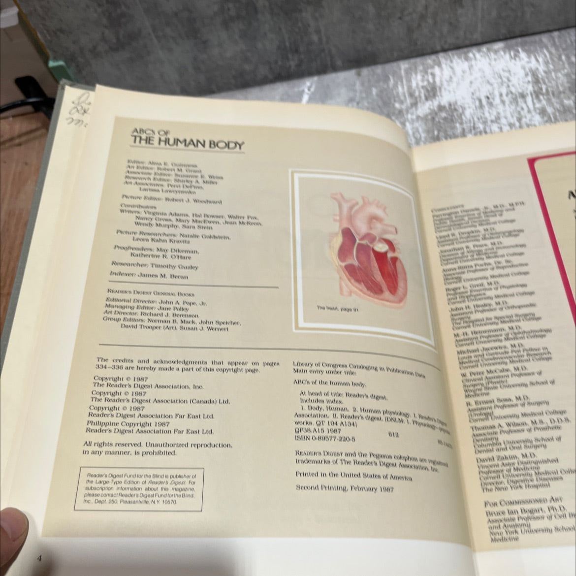 abc's of the human body book, by Alma R. Ou An, Robert M. Grant, Evo Sharkey, A. Miller, 1987 Hardcover image 3