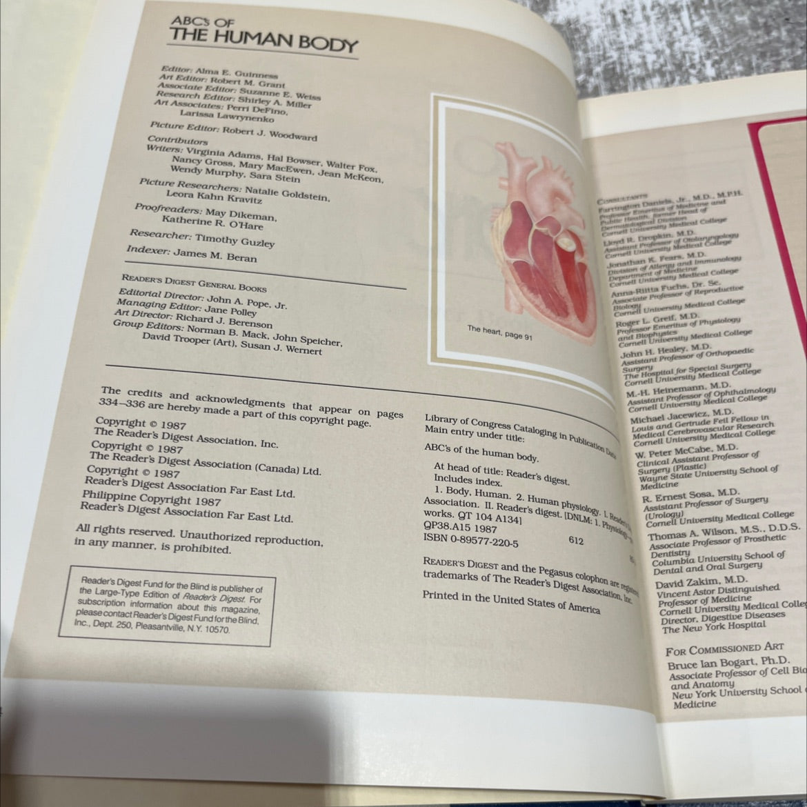 abc's of the human body book, by Alma E. Guinness, 1987 Hardcover image 3