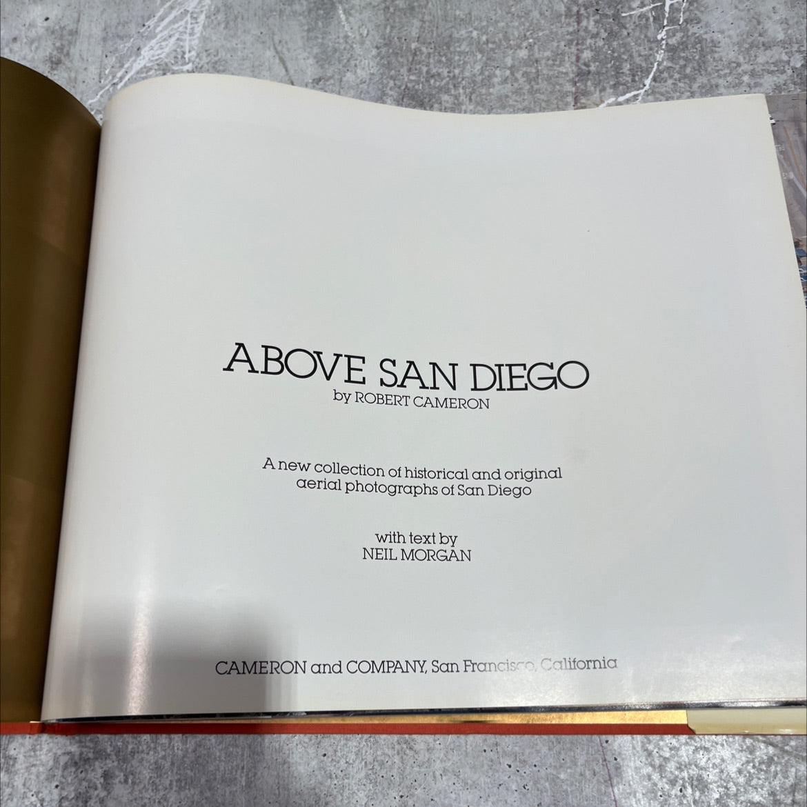 above san diego book, by robert cameron, 1970 Hardcover image 2