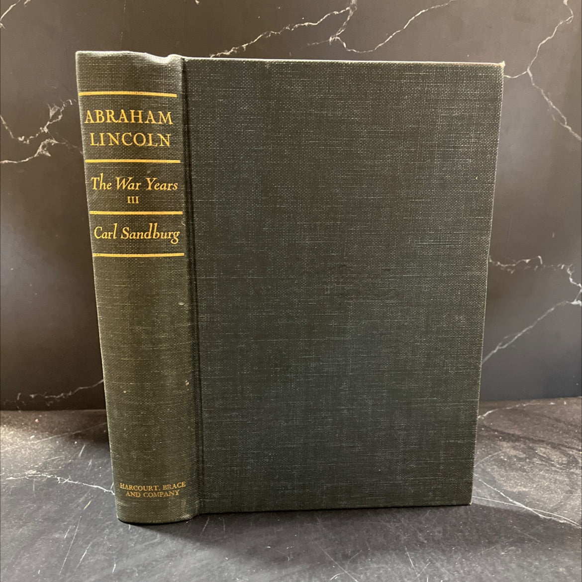 abraham lincoln the war years book, by carl sandburg, 1939 Hardcover image 1