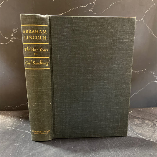 abraham lincoln the war years book, by carl sandburg, 1939 Hardcover image 1
