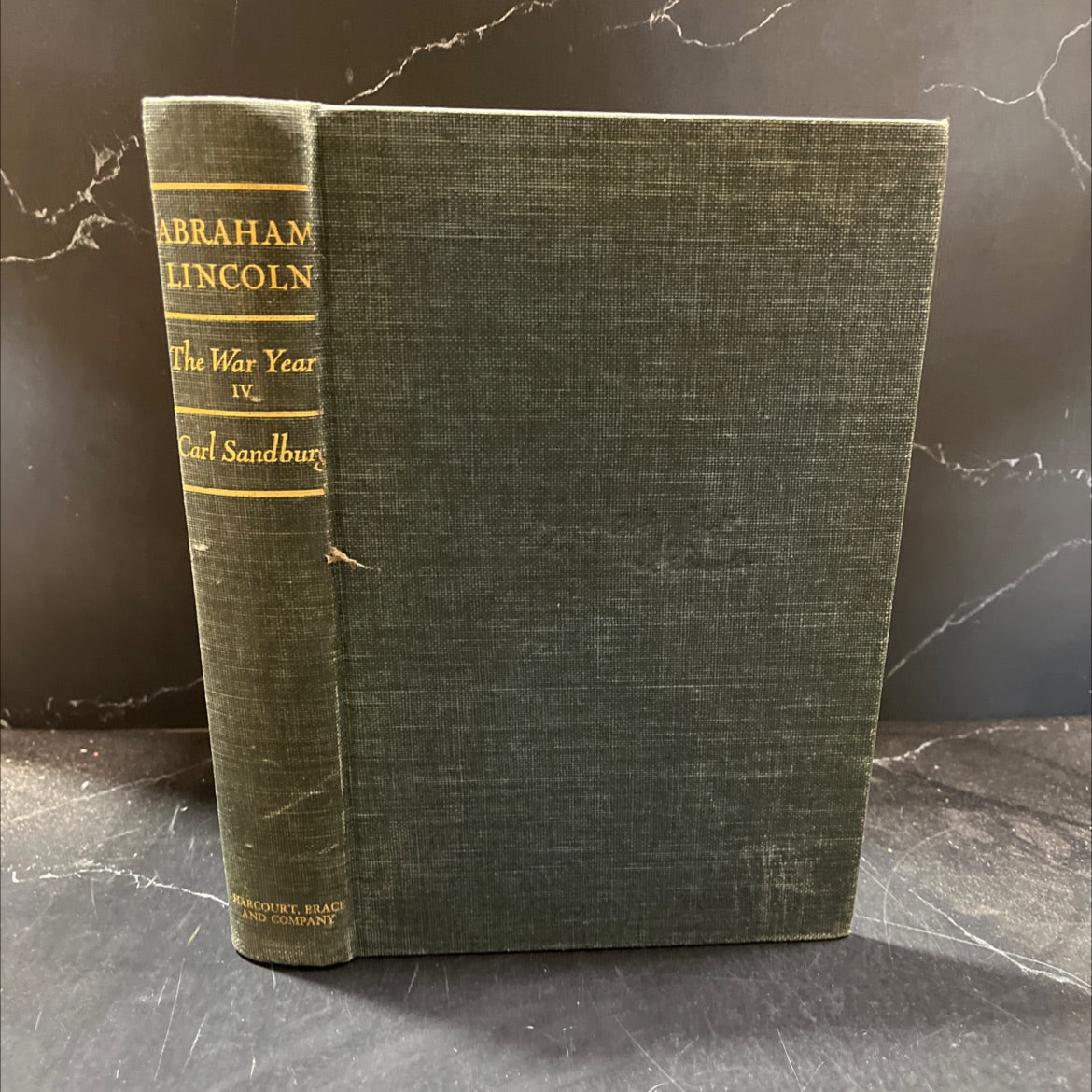 abraham lincoln the war years book, by carl sandburg, 1939 Hardcover image 1
