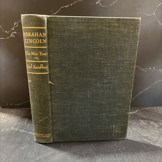 abraham lincoln the war years book, by carl sandburg, 1939 Hardcover image 1