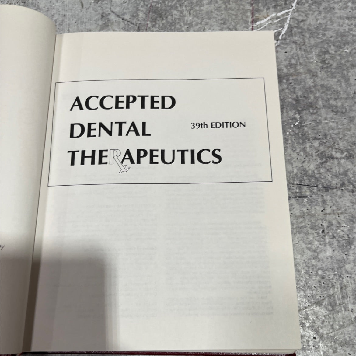 accepted dental therapeutics book, by American Dental Association, 1982 Hardcover image 2