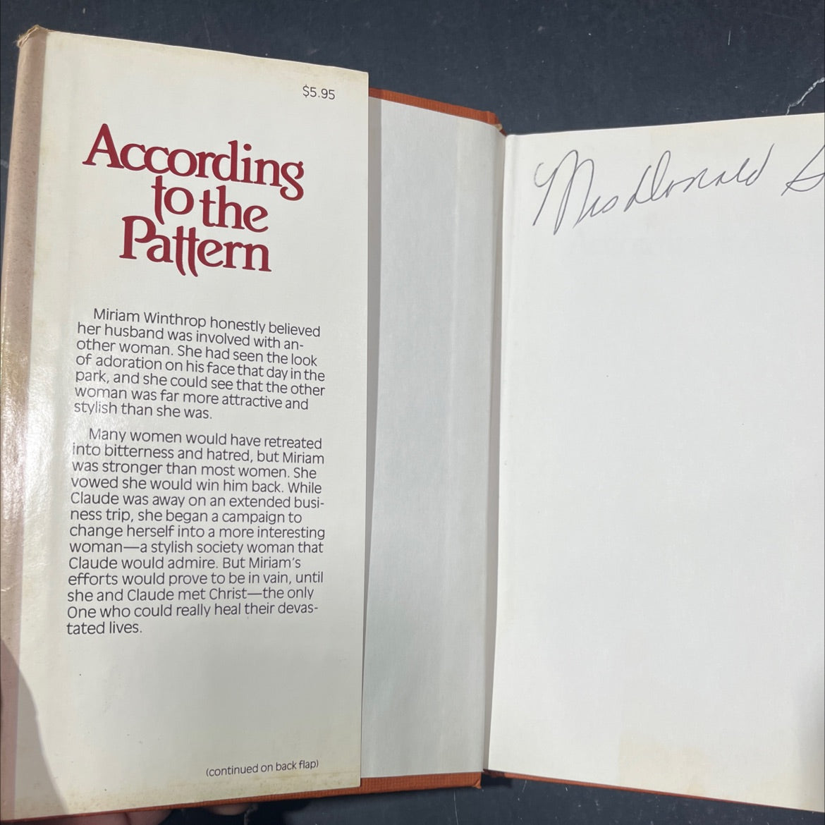 according to the pattern book, by grace livingston hill, 1982 Hardcover image 4