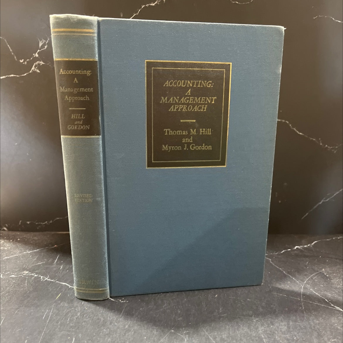 accounting a management approach book, by thomas m. hill, myron j. gordon, 1959 Hardcover image 1