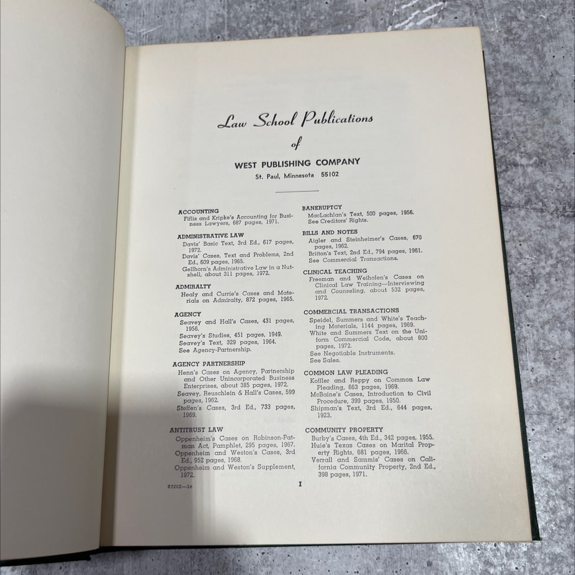 accounting for business lawyers book, by fiflis and kripke, 1971 Hardcover image 2