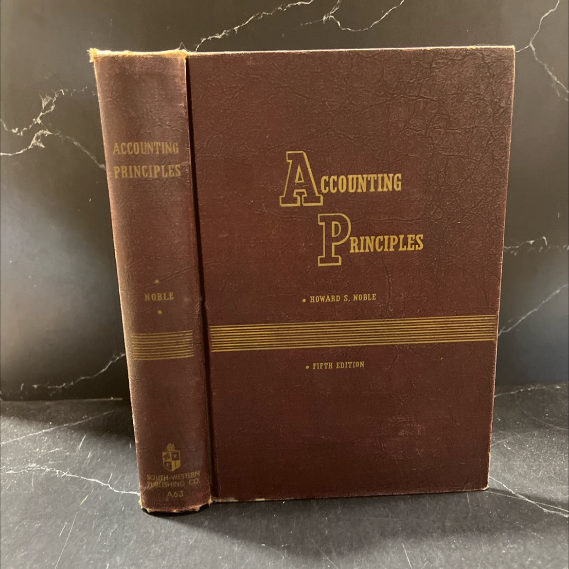 accounting principles book, by howard s. noble, 1949 Hardcover image 1