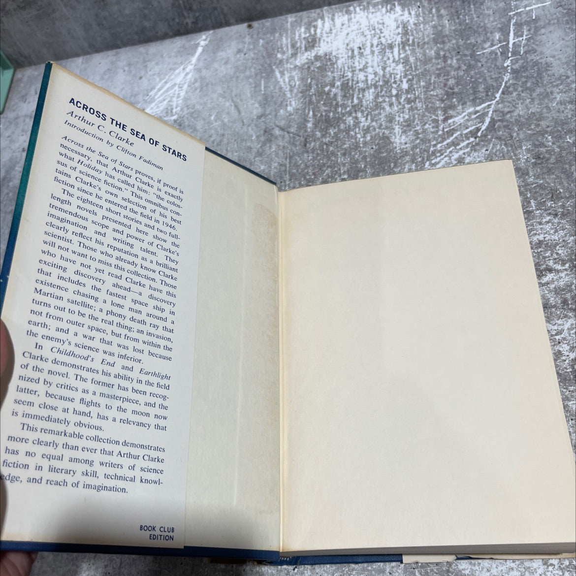 across the sea of stars book, by arthur c. clarke, 1959 Hardcover image 4