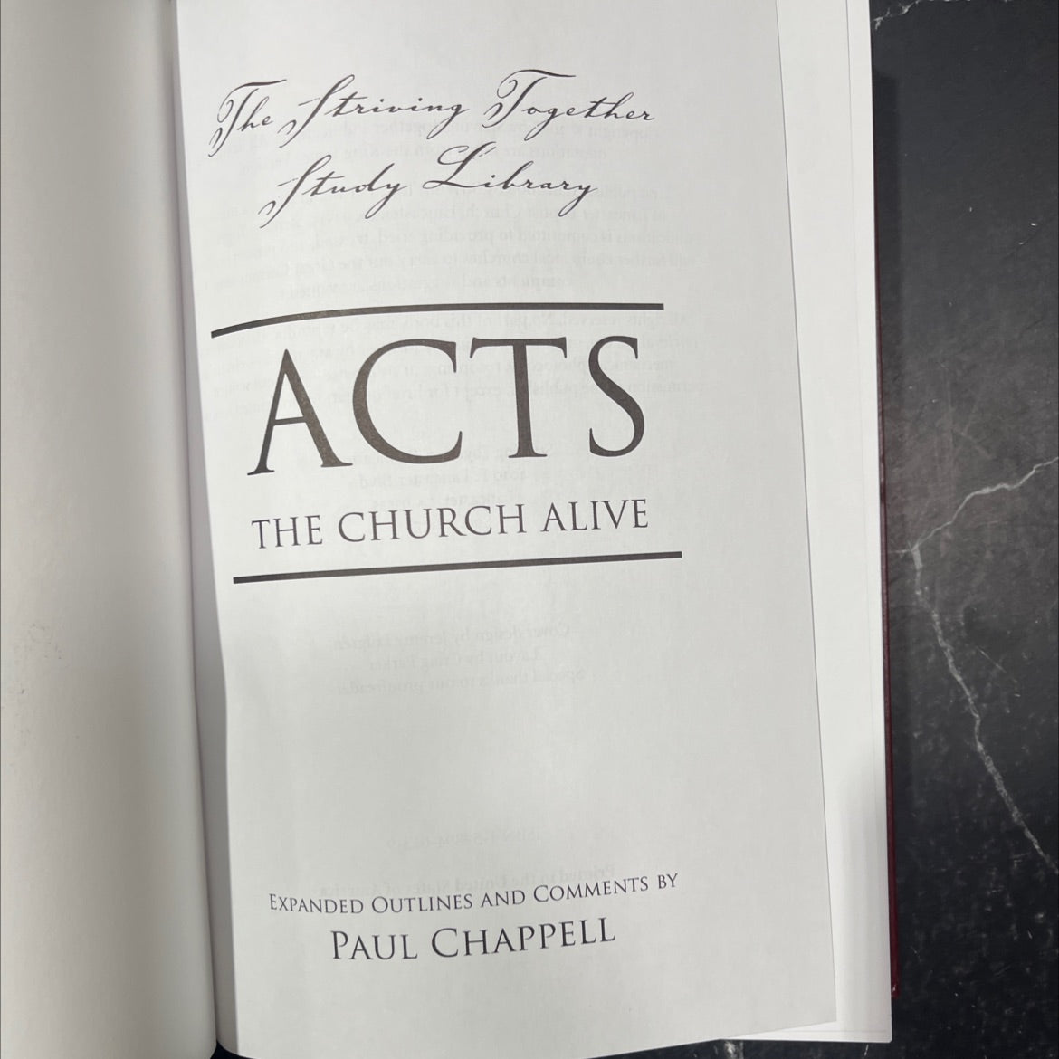 acts the church alive expanded outlines and comments book, by paul chapPELL, 2006 Hardcover image 2