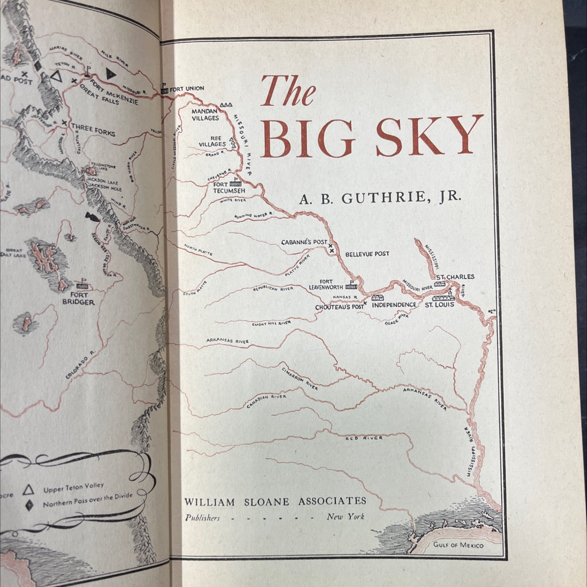 ad post great alt lake book, by a. b. guthrie, jr., 1947 Hardcover image 2