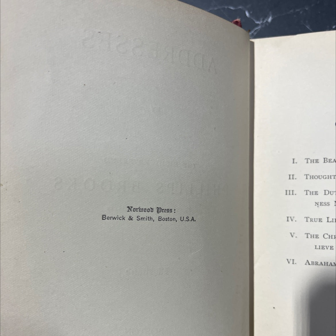 addresses book, by phillips brooks, 1893 Hardcover image 3