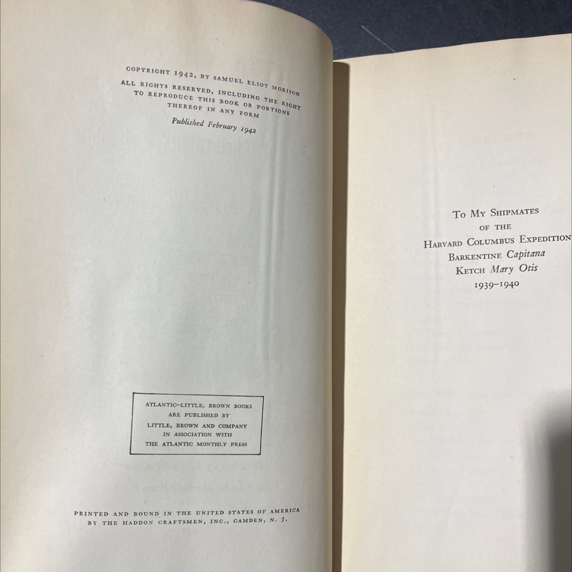 admiral of the ocean sea a life of christopher columbus book, by samuel eliot morison, 1942 Hardcover image 3