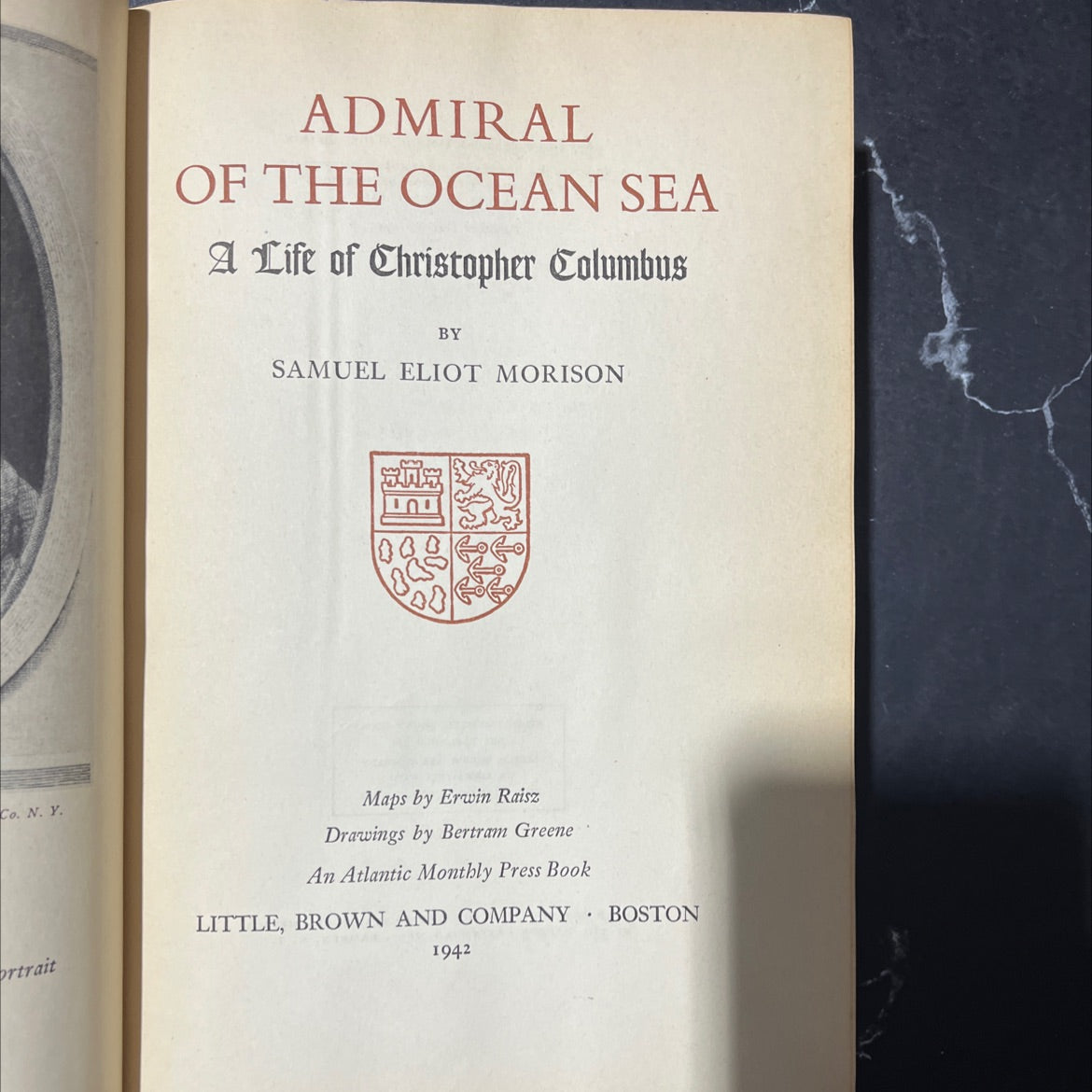 admiral of the ocean sea a life of christopher columbus book, by samuel eliot morison, 1942 Hardcover image 2