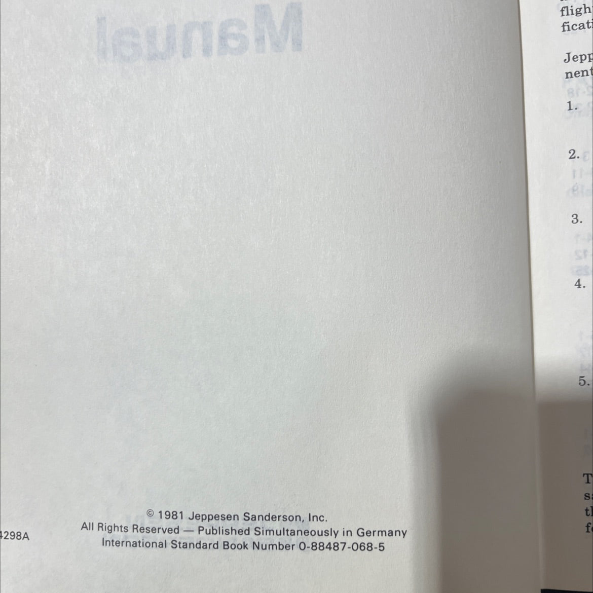 advanced pilot manual book, by jeppesen sanderson, 1981 Hardcover image 3