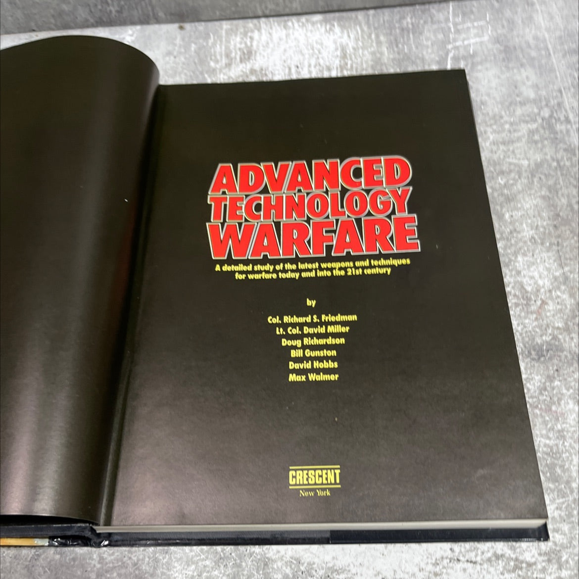 advanced technology warfare book, by col. richard s. friedman, lt. col. david miller, doug richardson, bill gunston, image 2