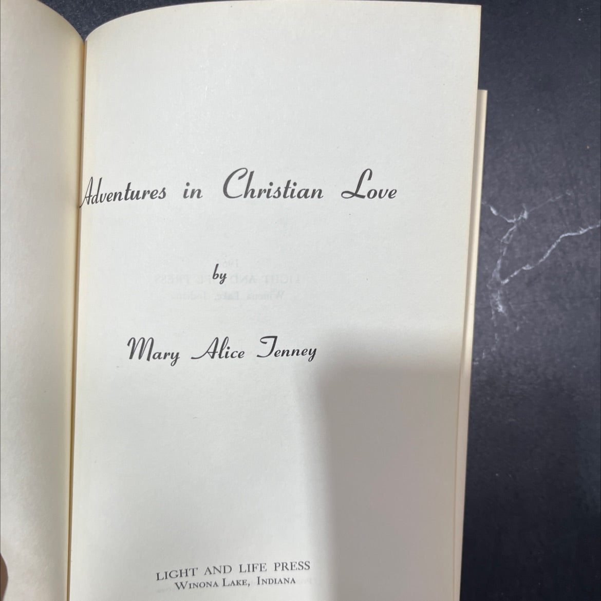 adventures in christian love book, by mary alice tenney, 1964 Hardcover image 2
