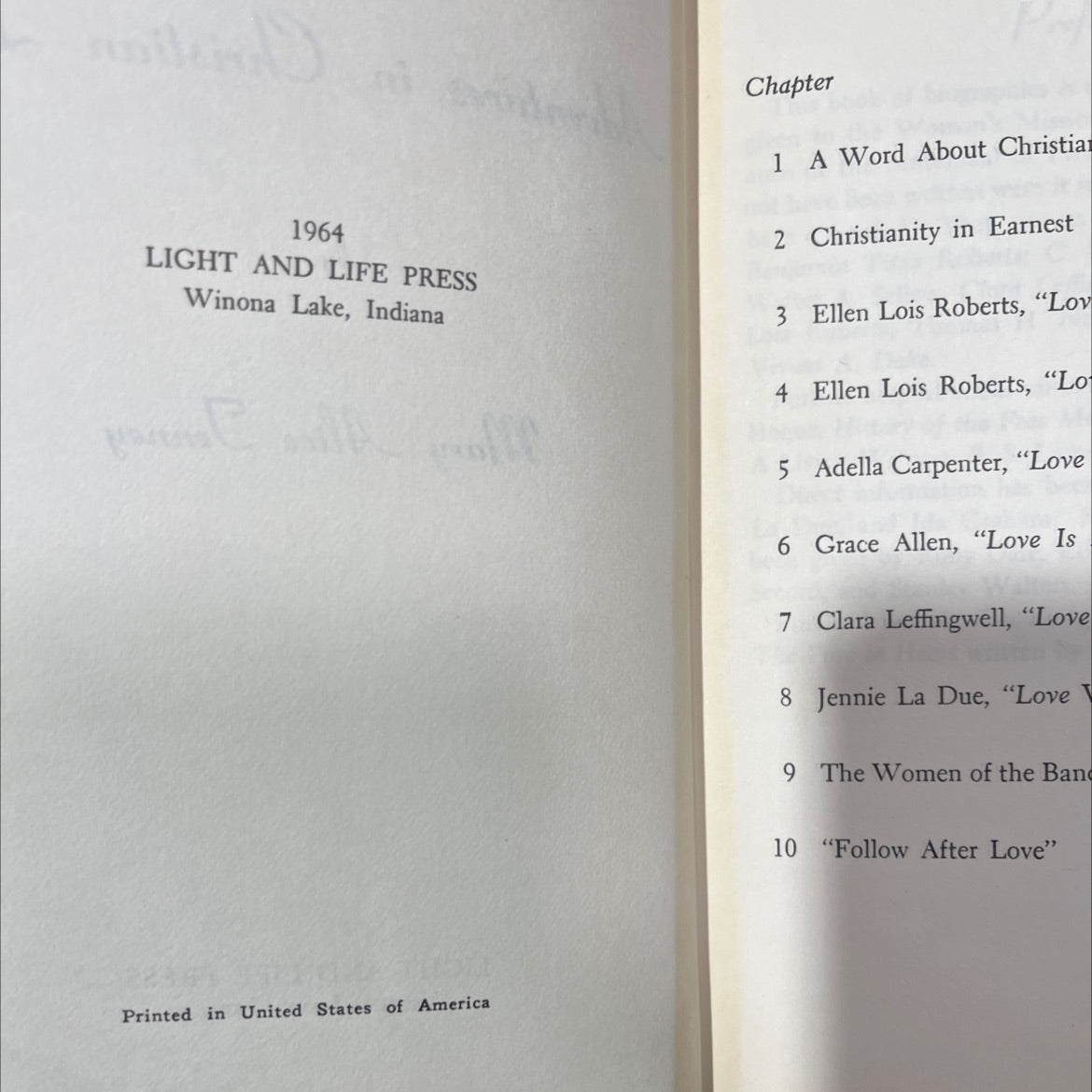 adventures in christian love book, by mary alice tenney, 1964 Hardcover image 3