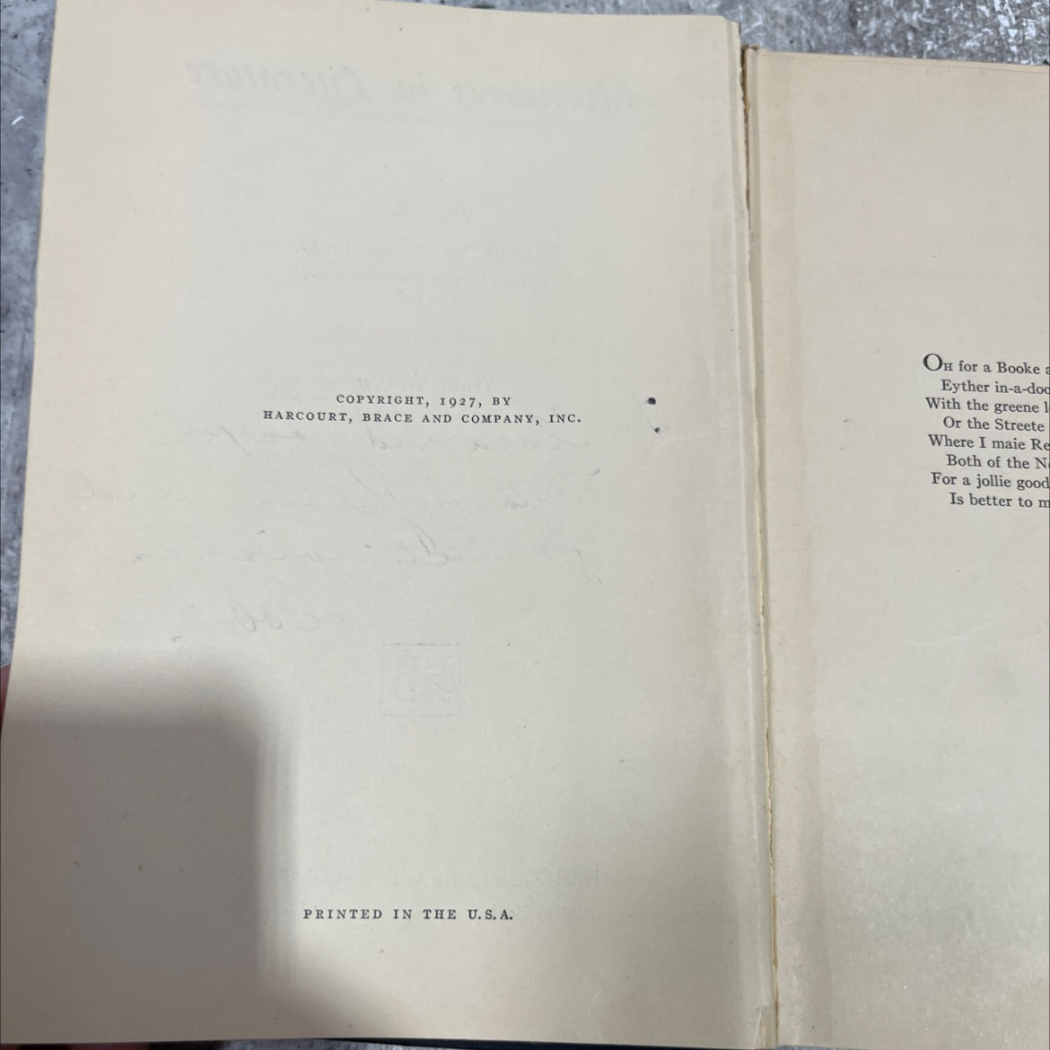 adventures in literature book, by jacob m. ross, ph.d., 1927 Hardcover image 3