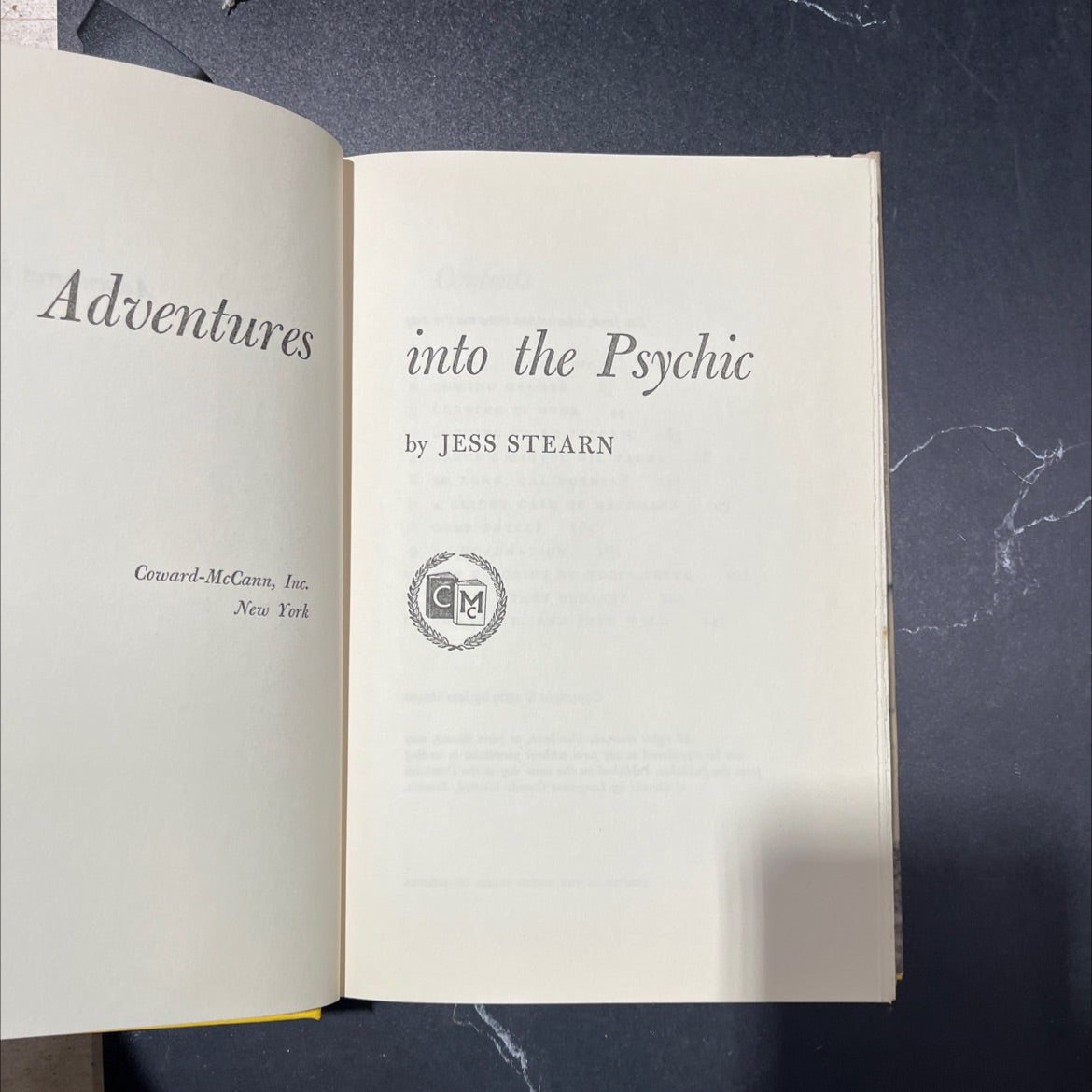 adventures into the psychic book, by jess stearn, 1969 Hardcover image 2
