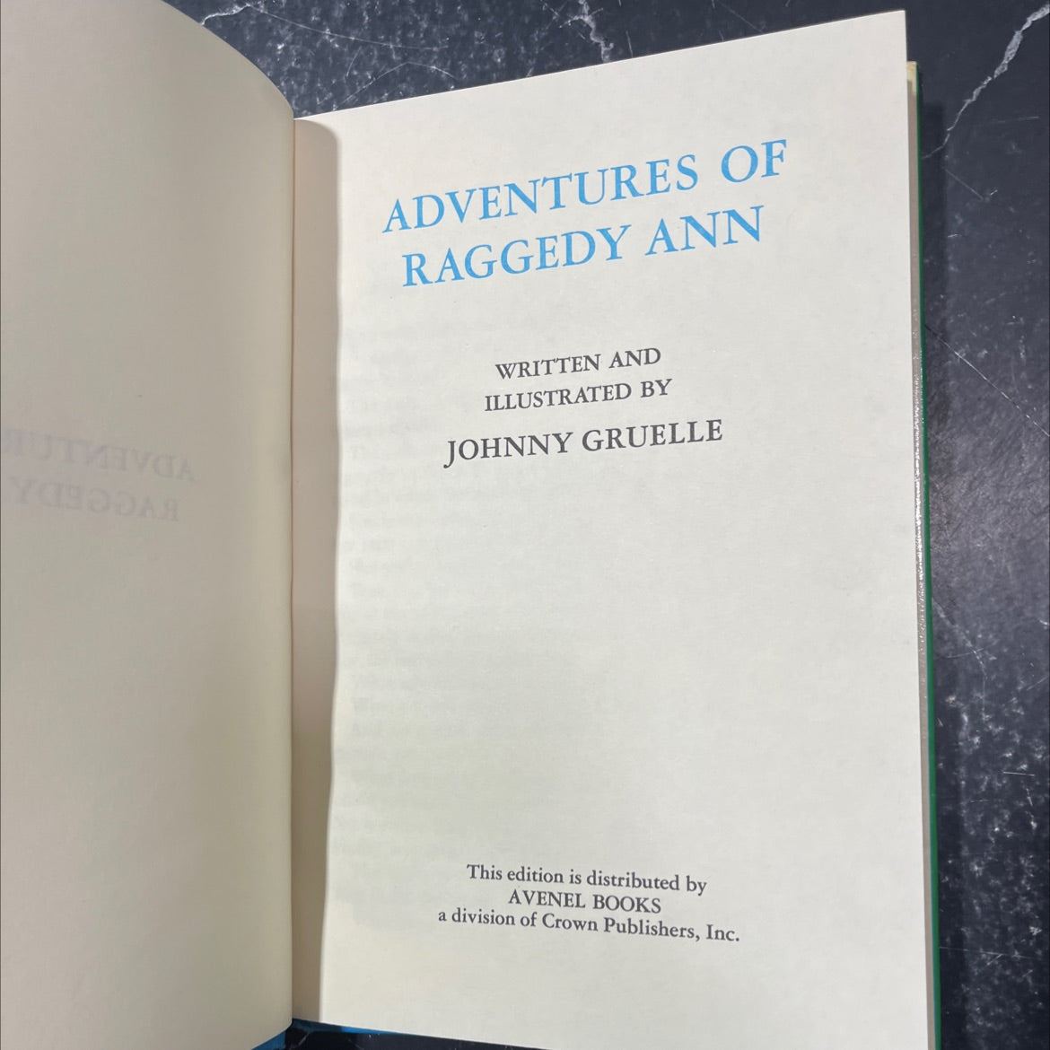 adventures of raggedy ann book, by johnny gruelle, 1970 Hardcover image 3