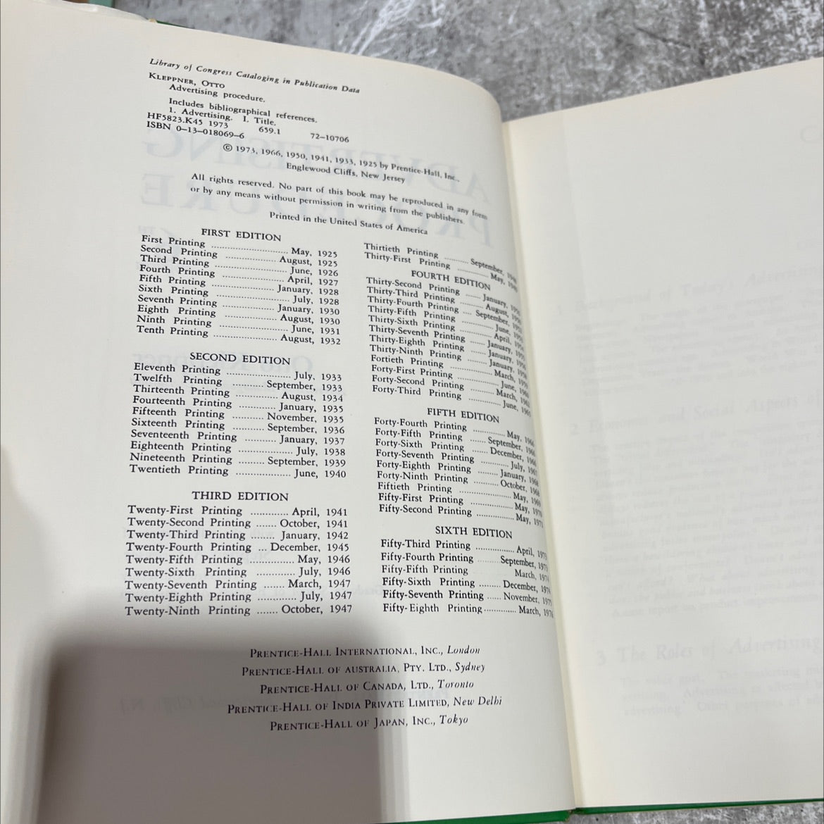 advertising procedure book, by otto kleppner, 1973 Hardcover image 3