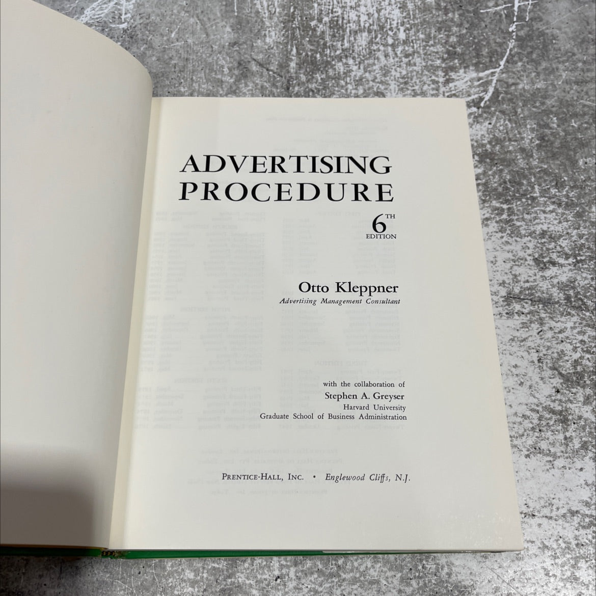advertising procedure book, by otto kleppner, 1973 Hardcover image 2