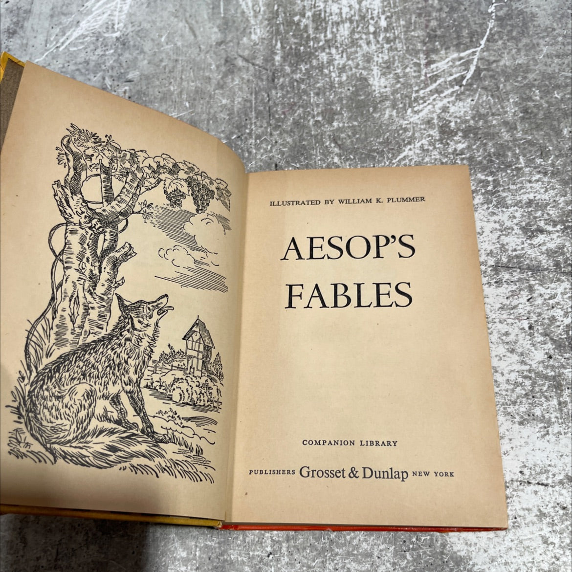 aesop's fables book, by unknown, 1963 Hardcover image 2