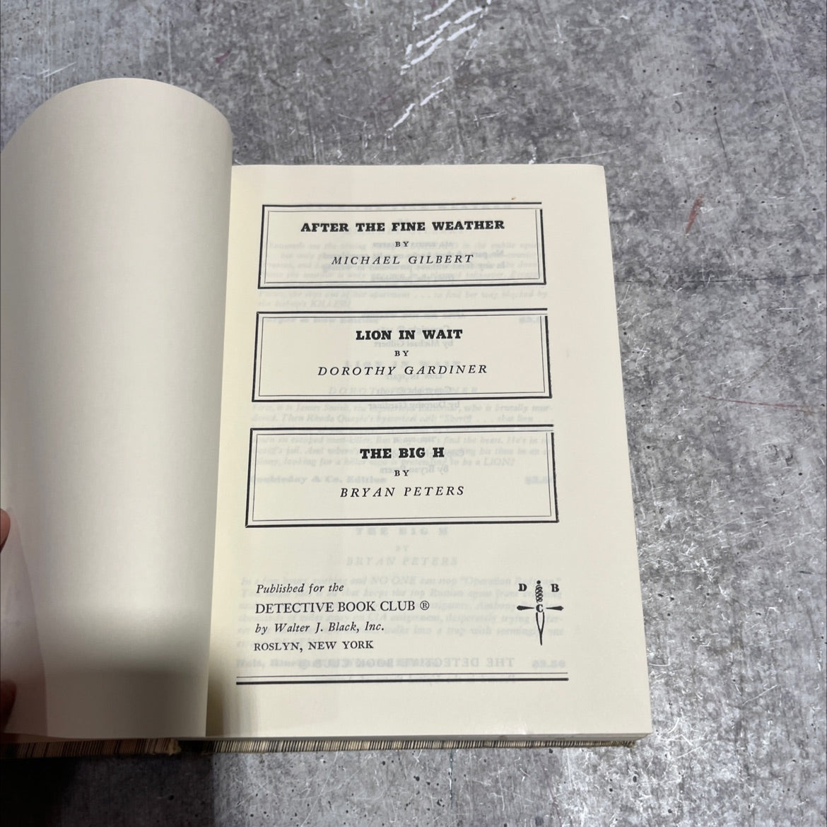 after the fine weather book, by michael gilbert, 1963 Hardcover image 2