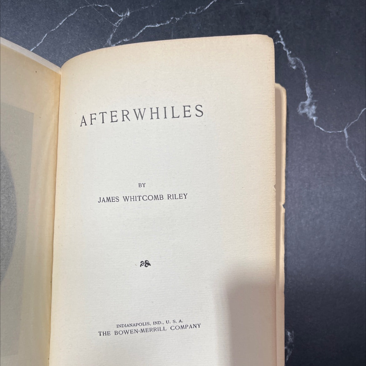 afterwhiles book, by james whitcomb riley, 1887 Hardcover image 2