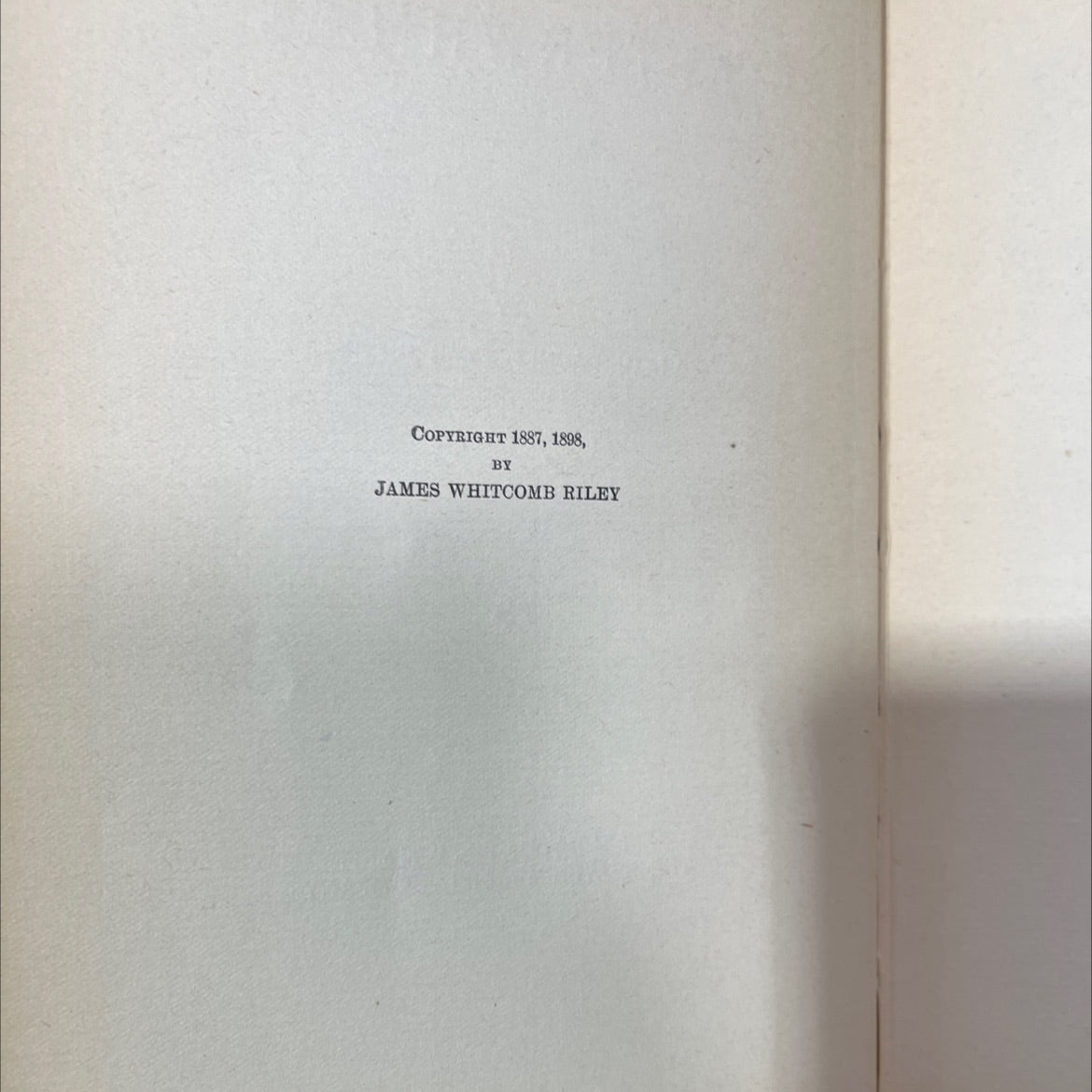 afterwhiles book, by james whitcomb riley, 1887 Hardcover image 3