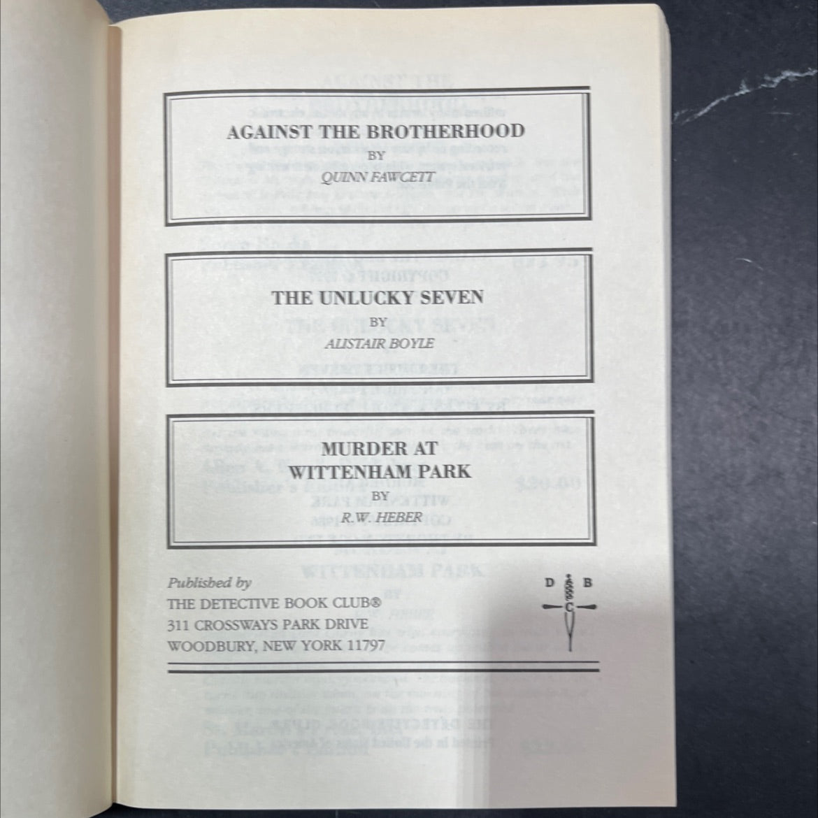 against the brotherhood book, by quinn fawcett, 1997 Hardcover image 2