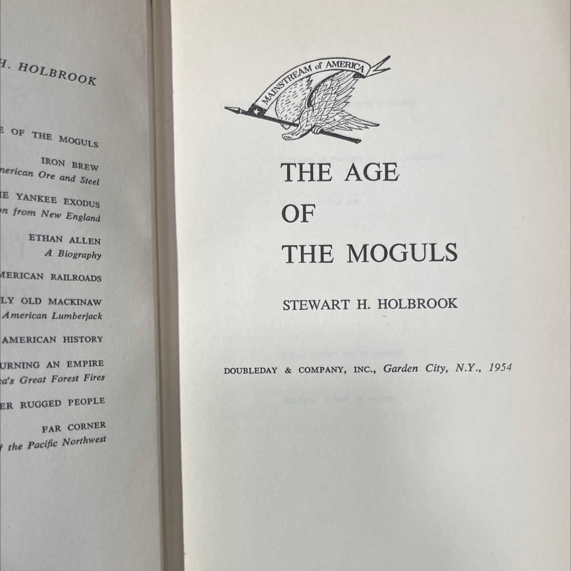 age of the moguls book, by stewart h. holbrook, 1954 Hardcover image 2