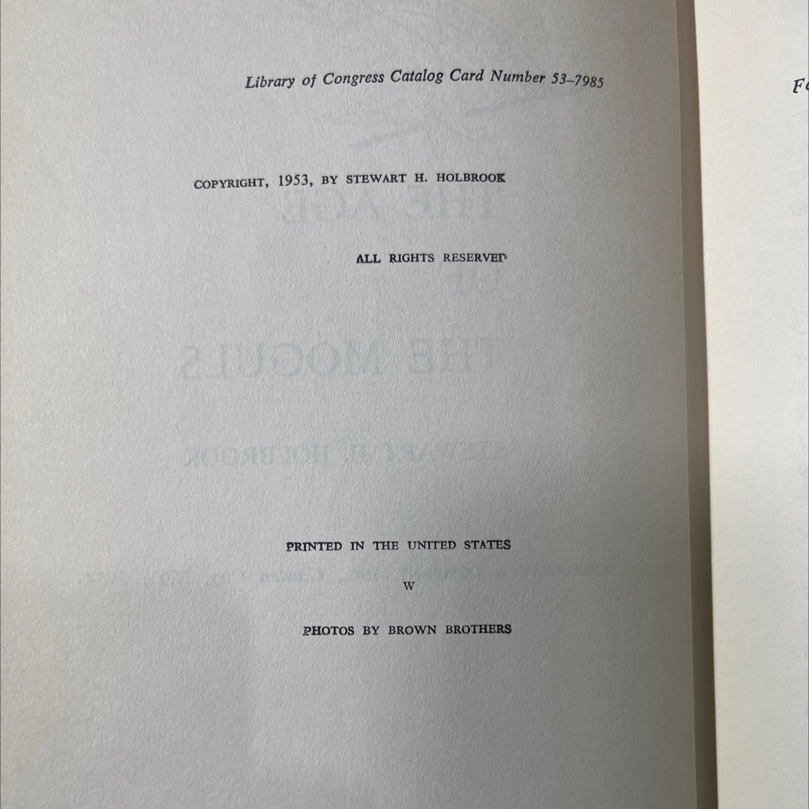 age of the moguls book, by stewart h. holbrook, 1954 Hardcover image 3