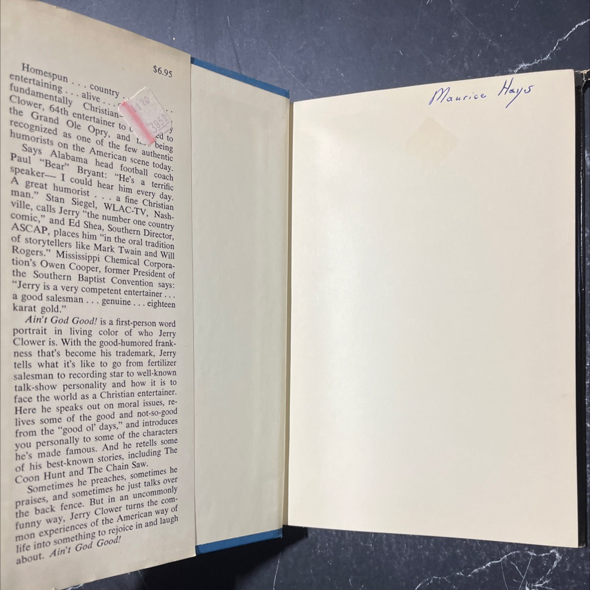 ain't god good! book, by jerry clower, 1975 Hardcover image 4