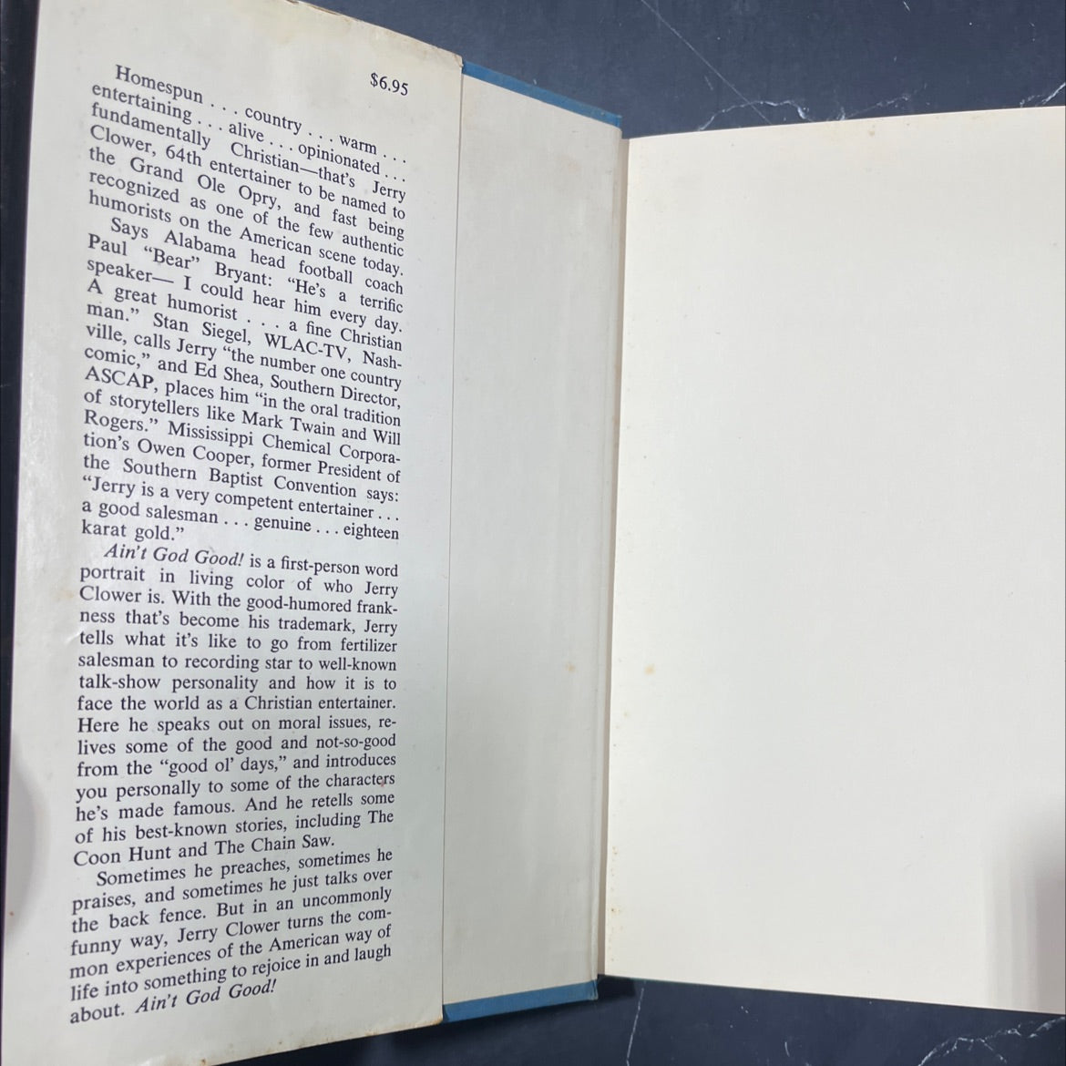 ain't god good! book, by jerry clower, 1975 Hardcover image 4