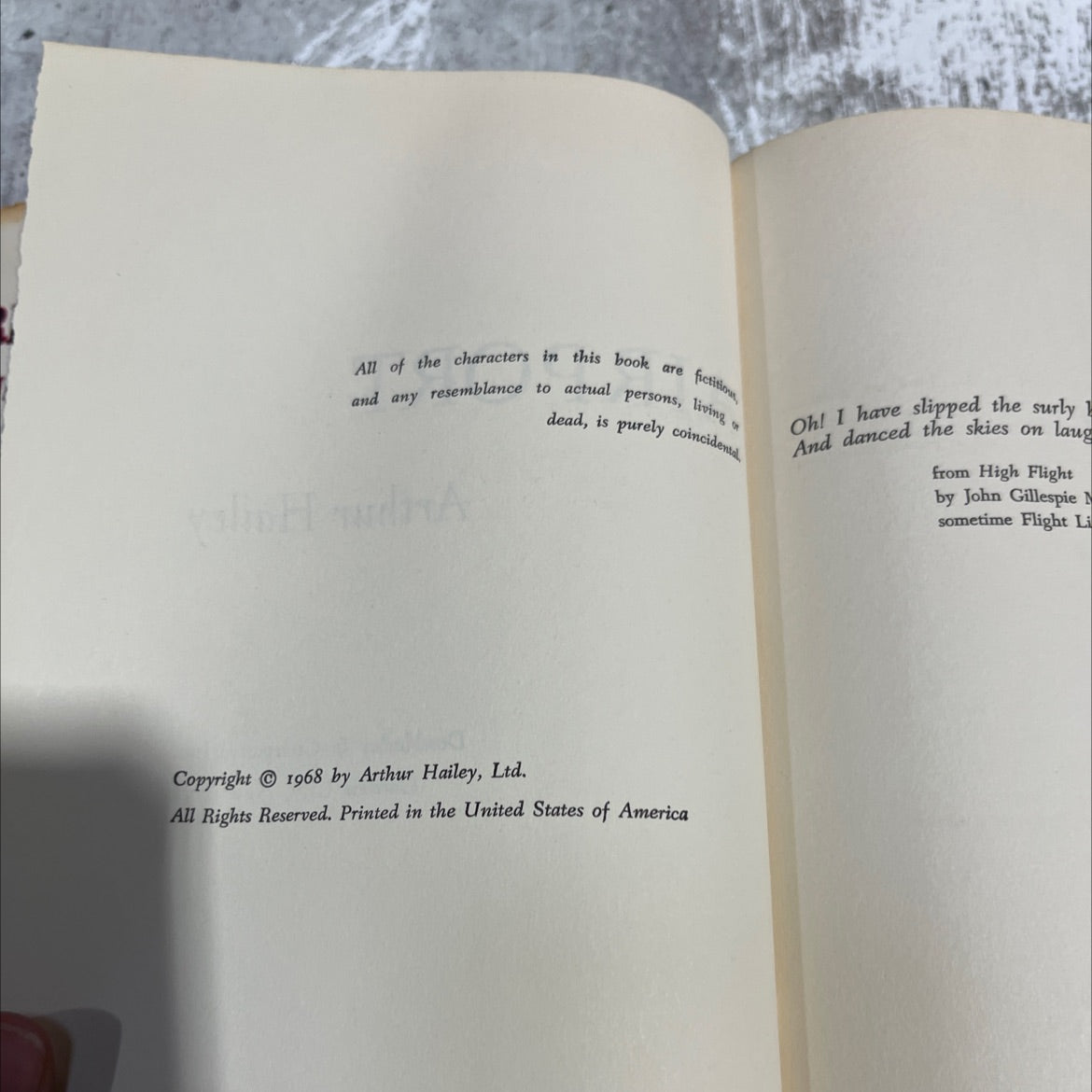 airport book, by Arthur Hailey, 1968 Hardcover image 3