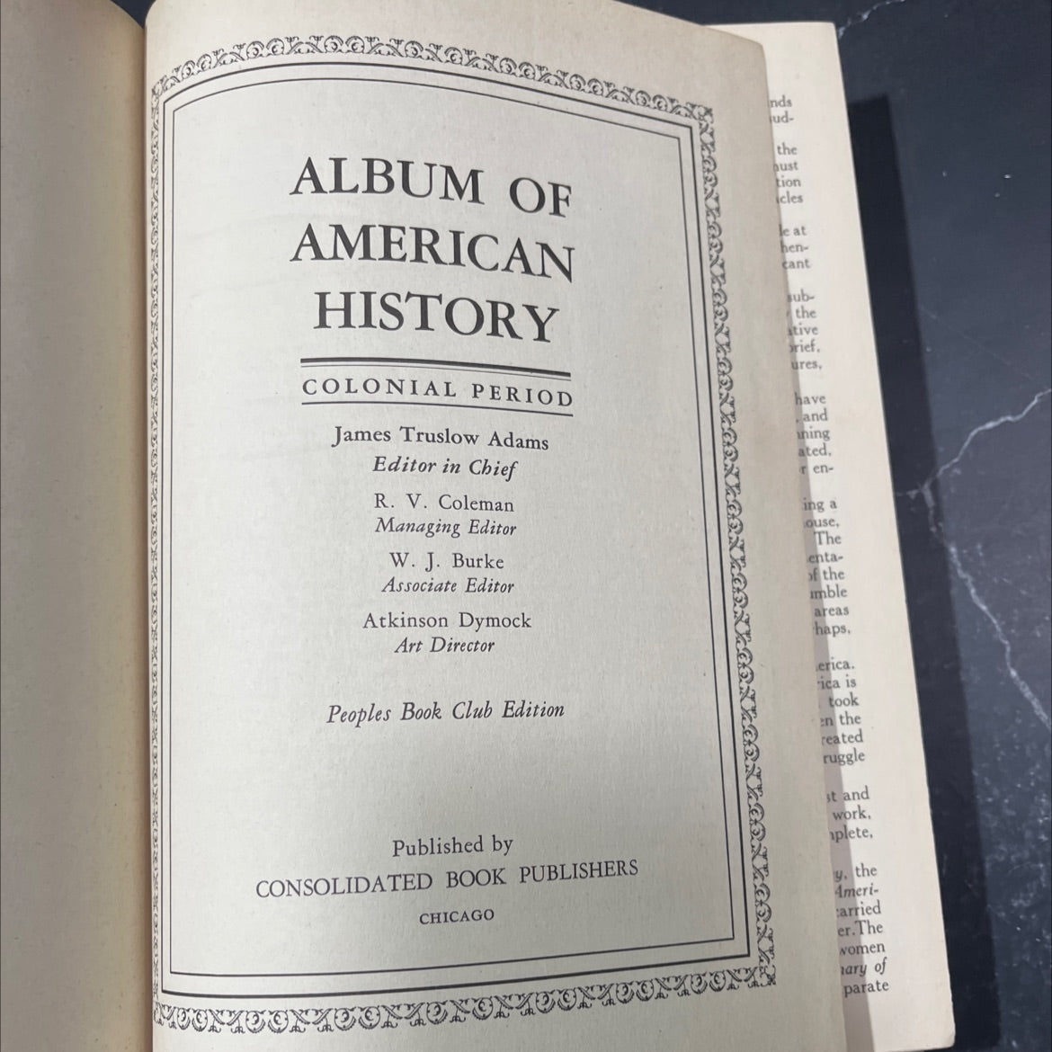 album of american history colonial period book, by james truslow adams, 1944 Hardcover image 2