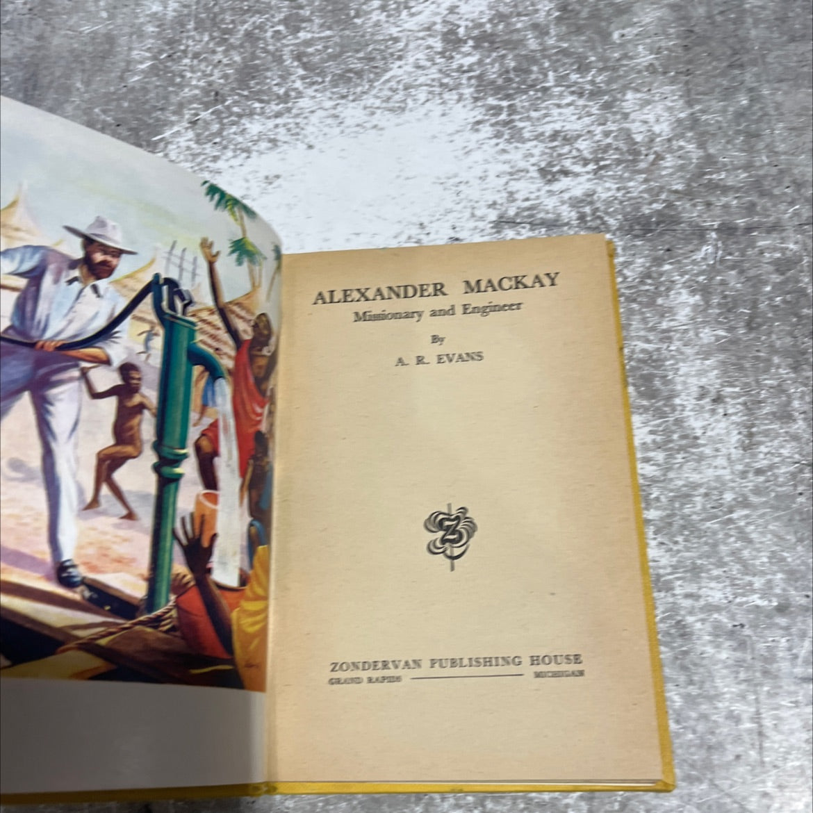 alexander mackay missionary and engineer book, by a. r. evans, 1956 Hardcover image 2