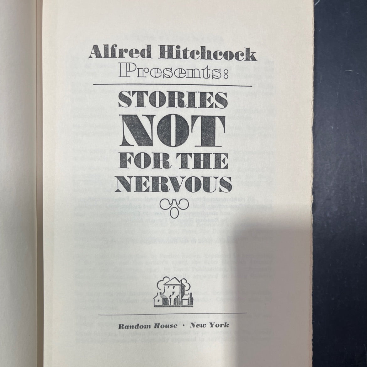 alfred hitchcock presents: stories not for the nervous book, by unknown, 1965 Hardcover image 2