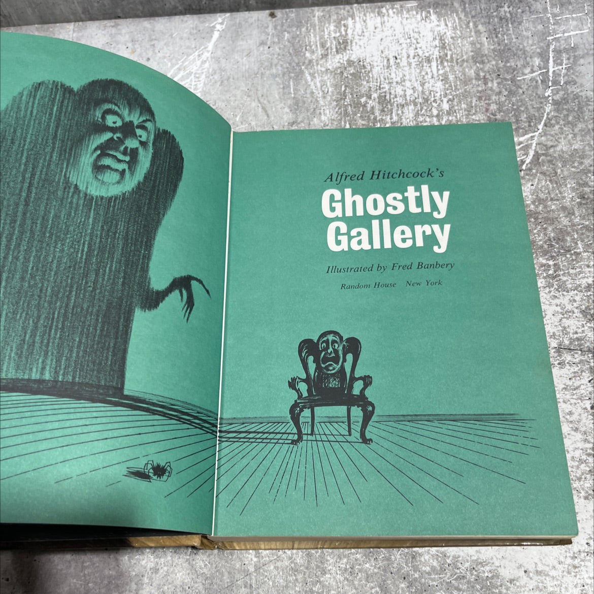 alfred hitchcock's ghostly gallery book, by alfred hitchcock, 1962 Hardcover image 2