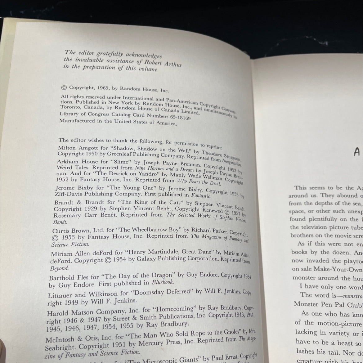 alfred hitchcock's monster museum book, by unknown, 1965 Hardcover image 3