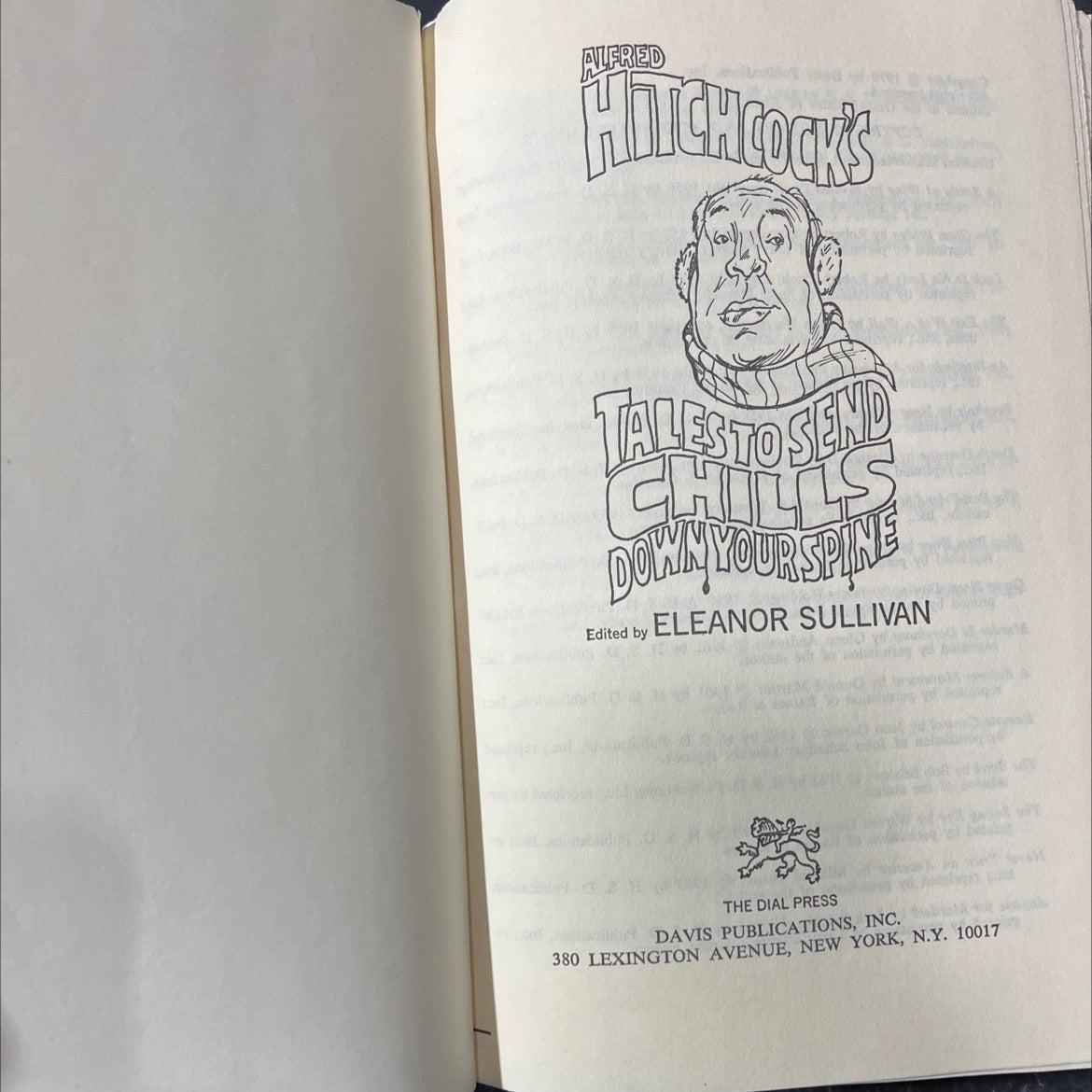 alfred hitchcock's tales to send chills down your spine book, by eleanor sullivan, 1979 Hardcover image 2