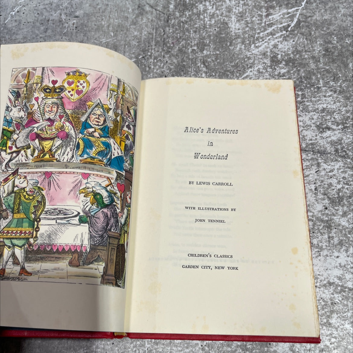 alice's adventures in wonderland book, by lewis carroll, 1970 Hardcover image 2